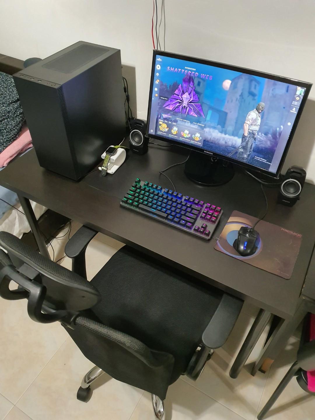 Mansa Desktop Gaming Pc Set With Samsung Curved Screen And Chair Electronics Computers Desktops On Carousell