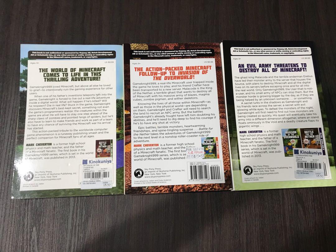 Minecraft ** Gameknight999 Series ** 3 for $30, Hobbies & Toys, Books
