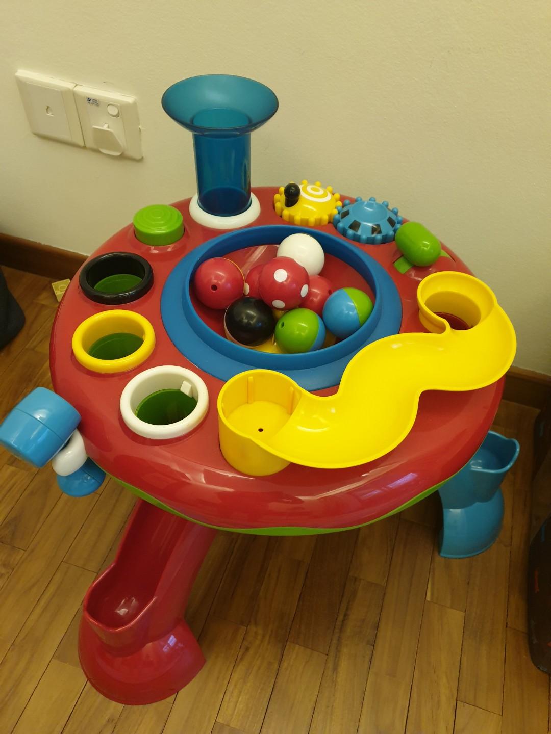 wooden activity table mothercare