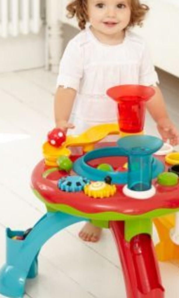 Wooden activity top table mothercare