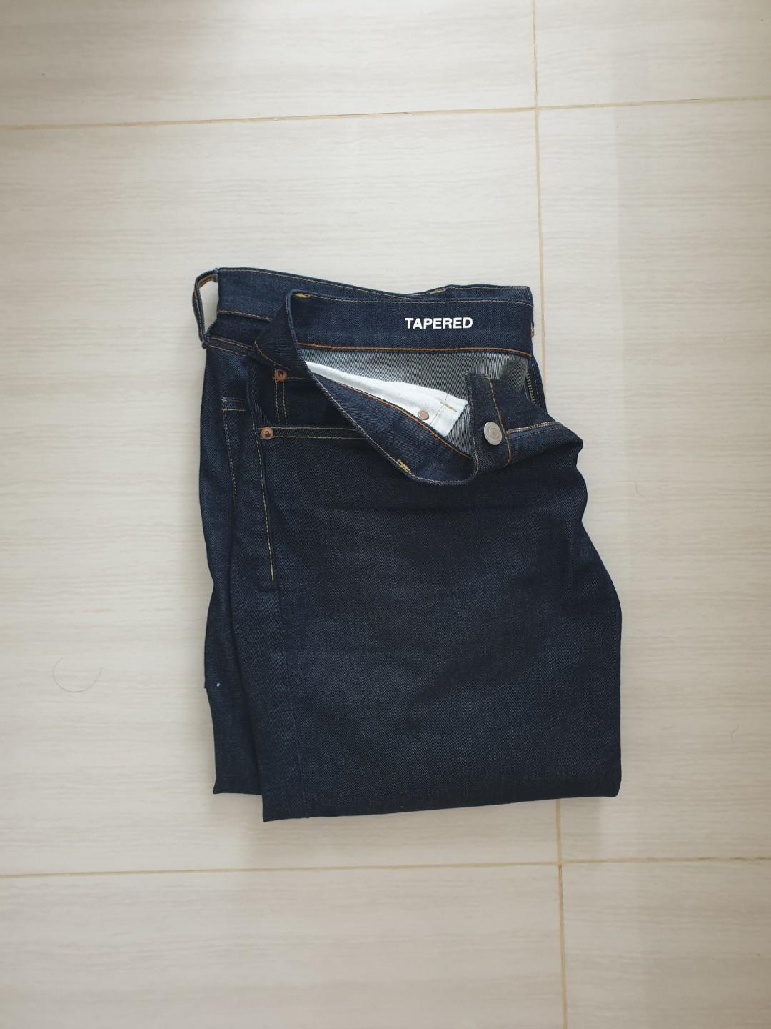 muji tapered jeans