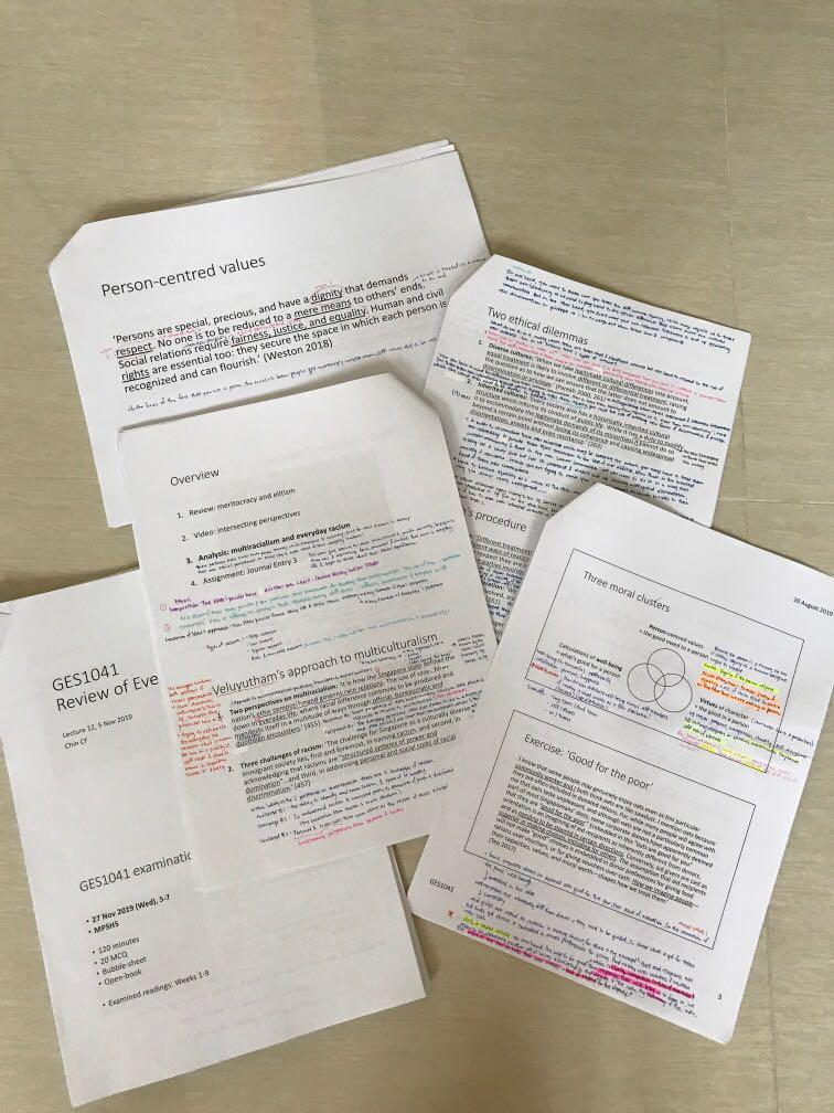 Open University Notes NUS GES1041 Notes (Open-book), Hobbies & Toys, Books & Magazines ...