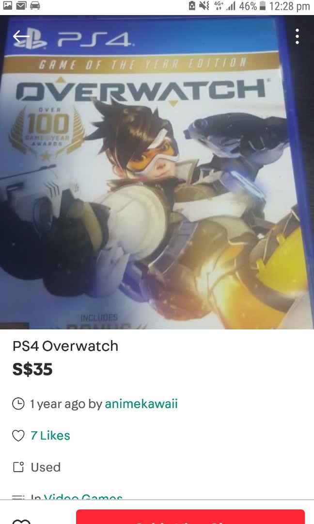 overwatch ps4 used