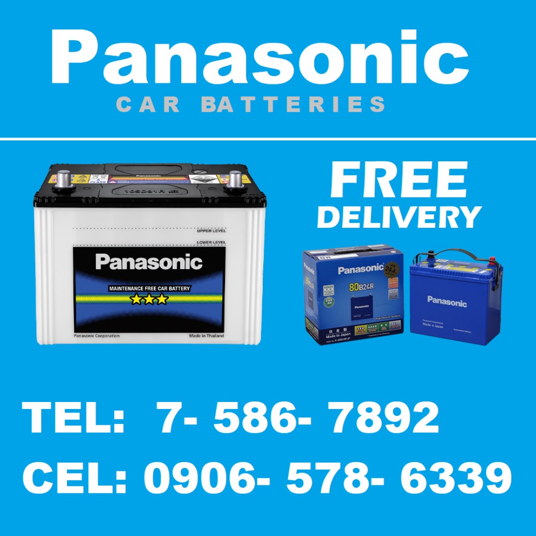 Panasonic Car Batteries Free Delivery Within Metro Manila Not Outlast Motolite Car Parts Accessories Other Automotive Parts And Accessories On Carousell