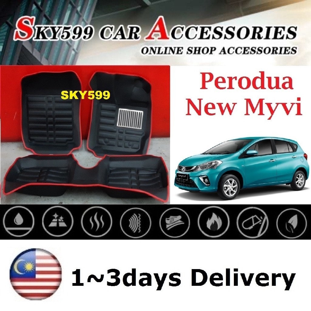 Perodua Myvi 2018 2019 5d Floor Mat Carpet Car Floor Mat Auto Accessories On Carousell