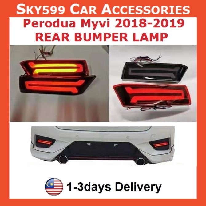 Myvi rear top bumper light