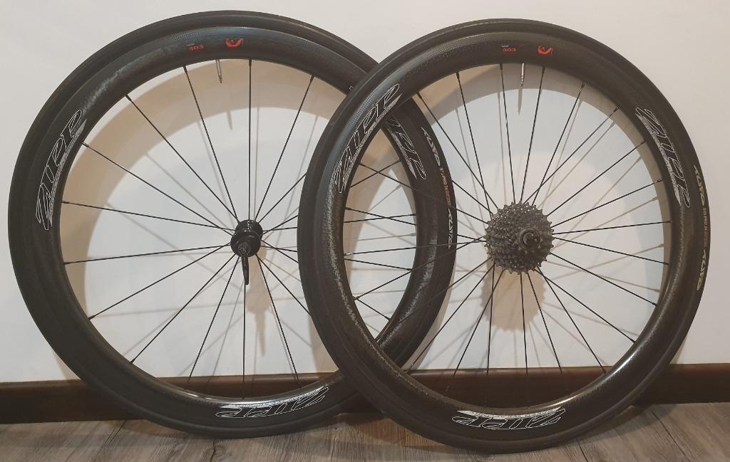 Price Further Reduced Zipp 303 Fire Crest 11 speed Tubular wheelset with accessories for sale