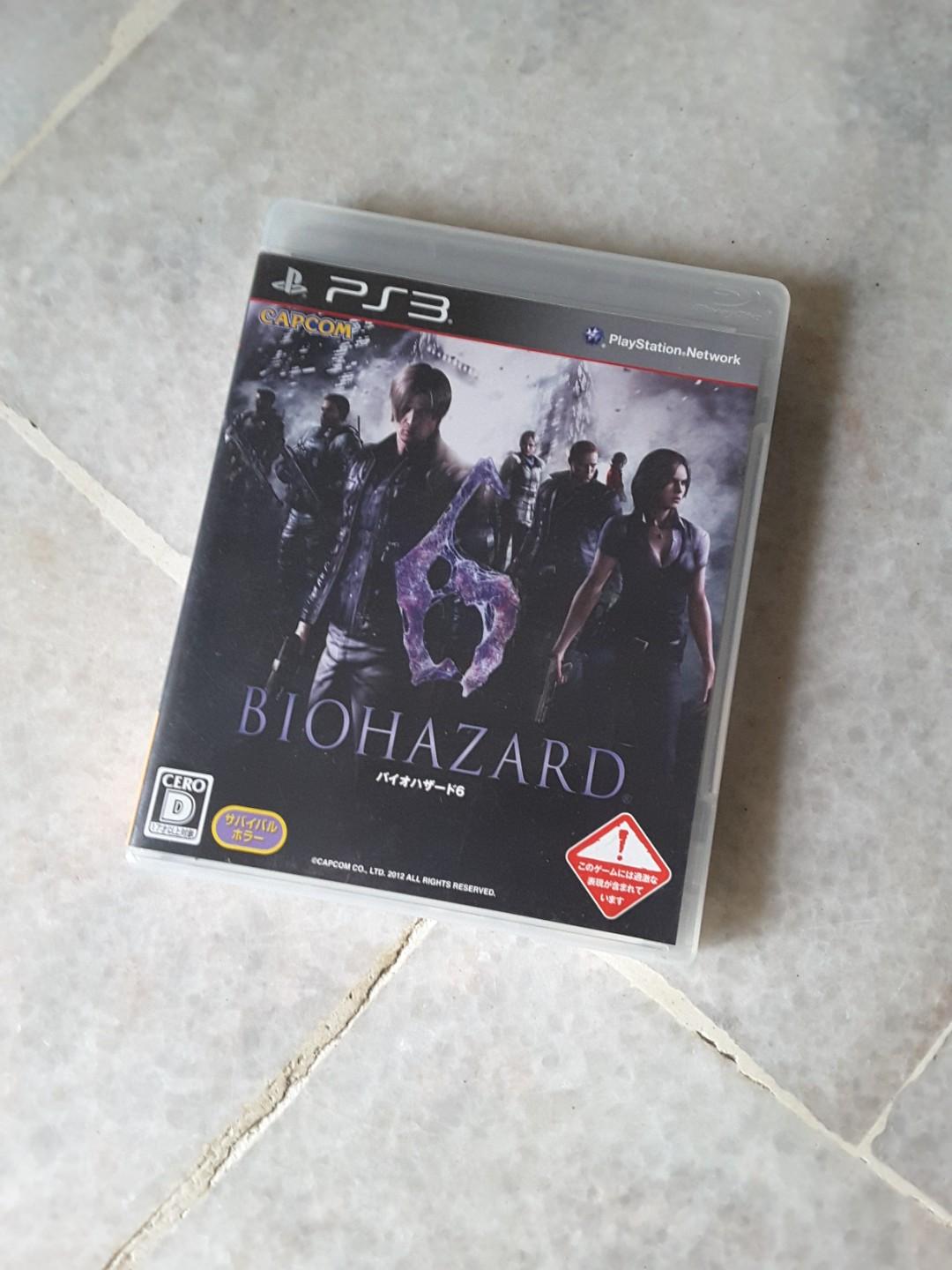 Ps3 Resident Evil 6 Biohazard Video Gaming Video Games On Carousell