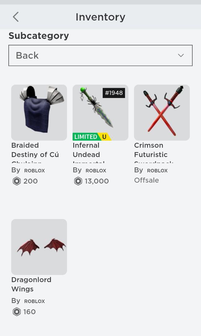 Roblox Account Toys Games Video Gaming Video Games On Carousell - crimson0 roblox account