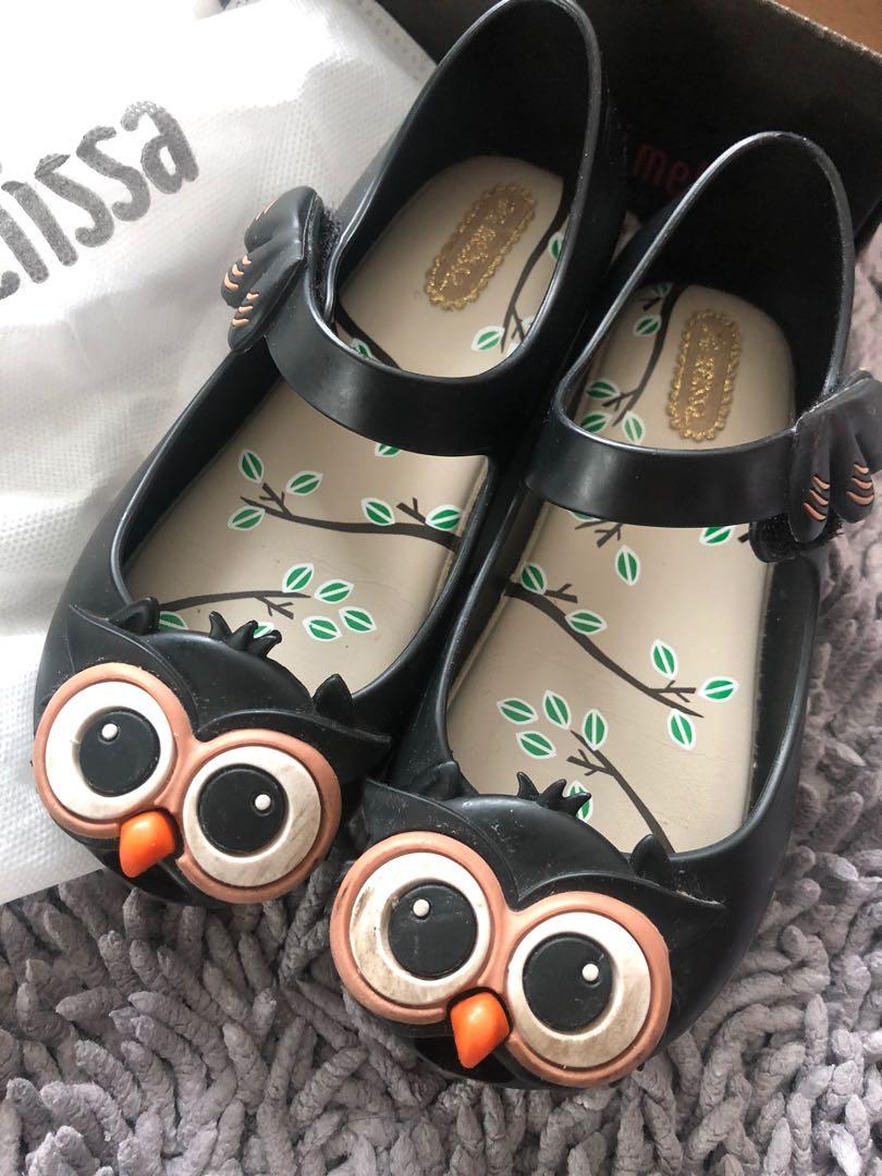 Mini melissa hotsell owl shoes