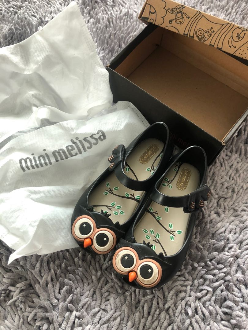 Mini melissa hotsell owl shoes