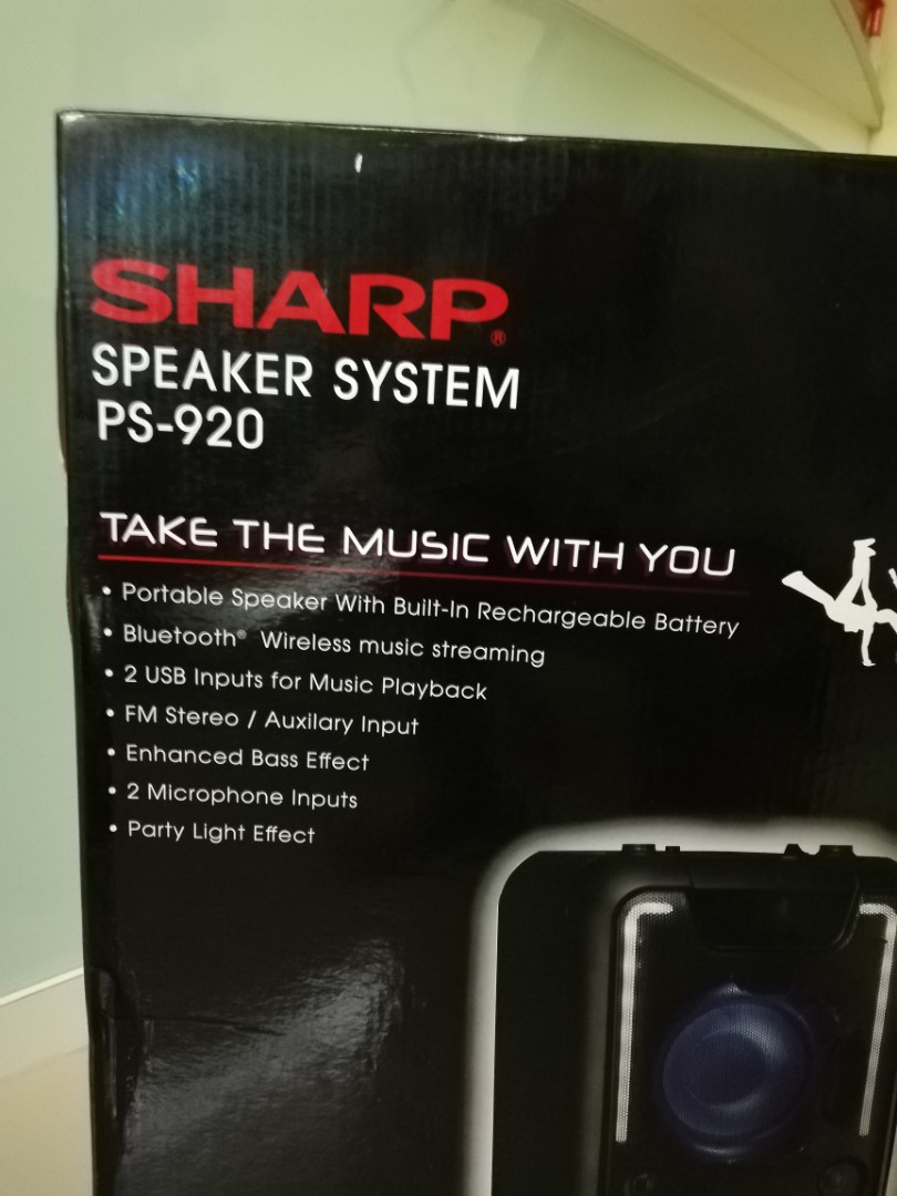 Sharp speaker system PS-920, Audio, Soundbars, Speakers & Amplifiers on ...