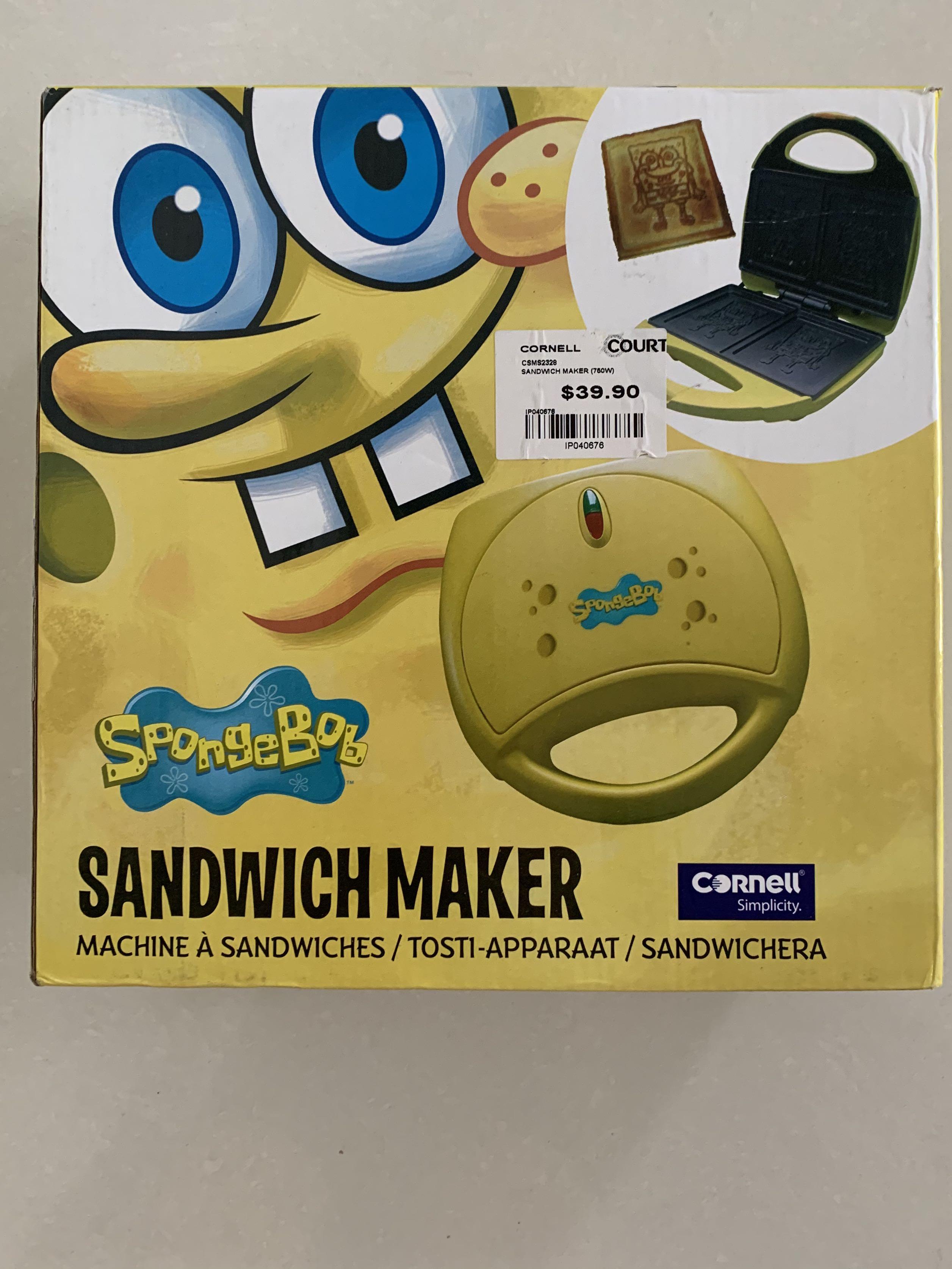 Spongebob Squarepants Sandwichmaker, Home Appliances, Kitchenware on