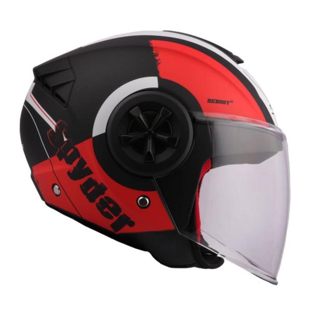 Spyder helmet black red discount