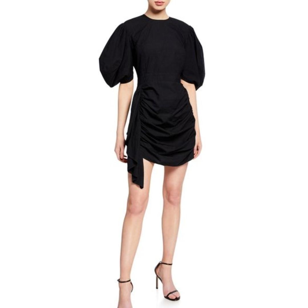 Black Puff Sleeves Sweater Dress Size ...