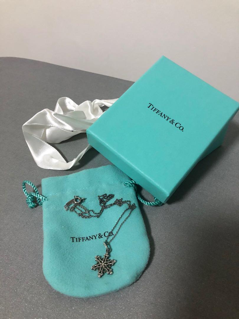 Tiffany Co Snowflake Necklace