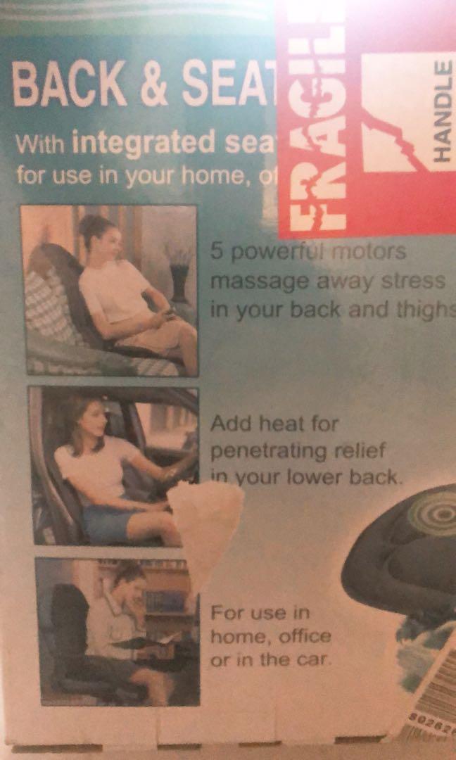 Wellcare back outlet and seat massager