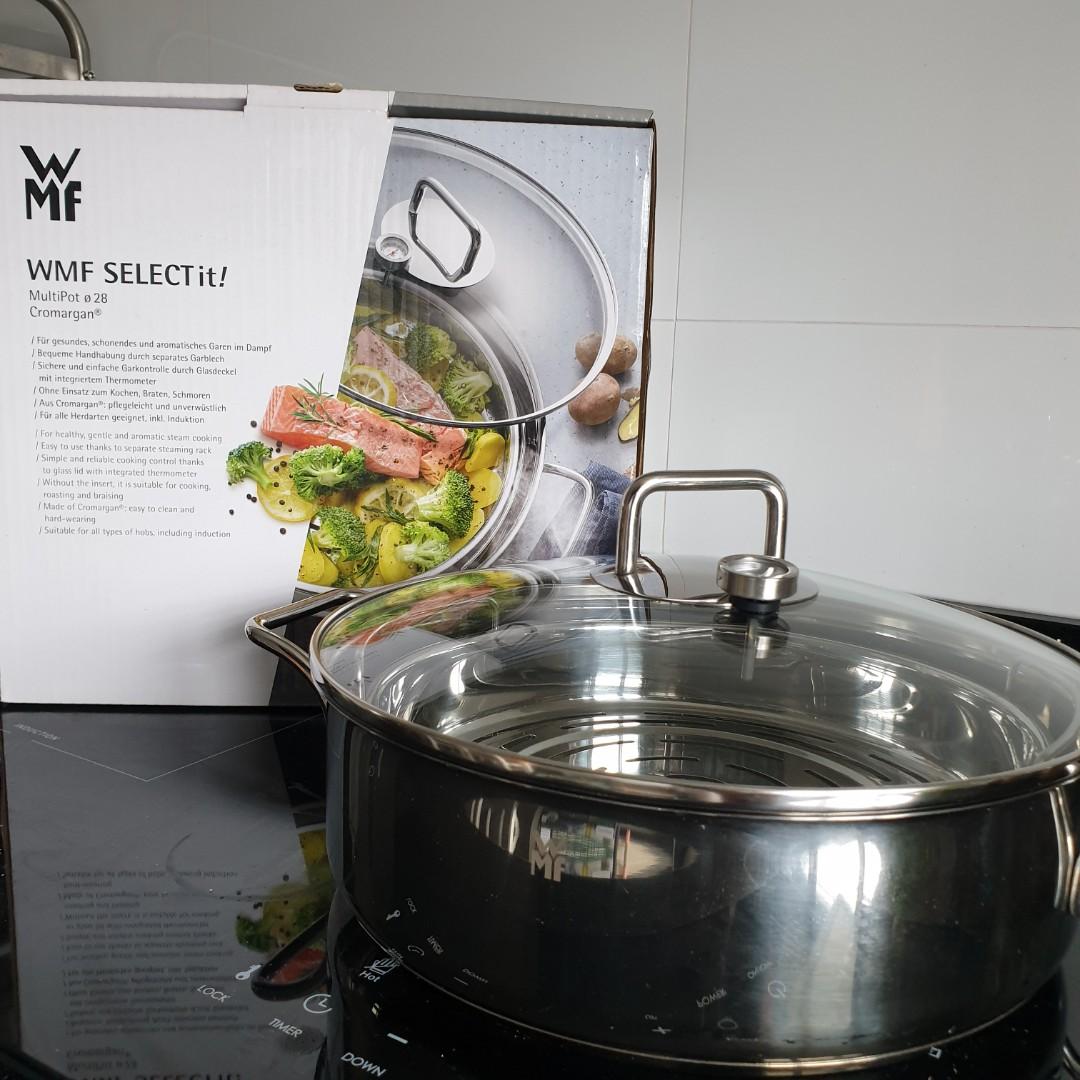 WMF MultiPot 28cm (Stainless Steel Cromargan 18/10) with Glass Lid
