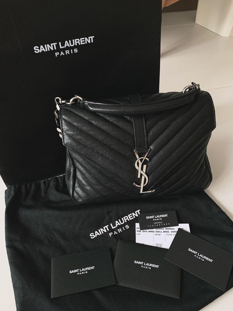 ysl medium college bag black