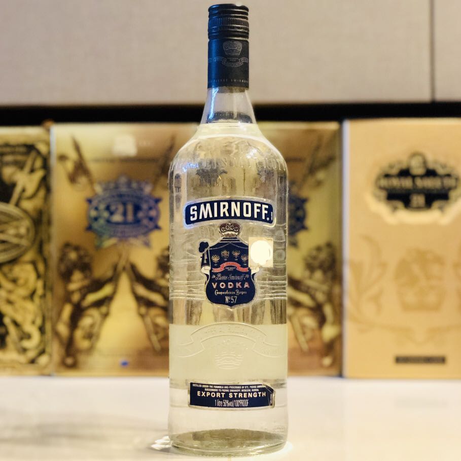 1L Smirnoff Blue Vodka 50% ABV 1000ml, Food & Drinks ...
