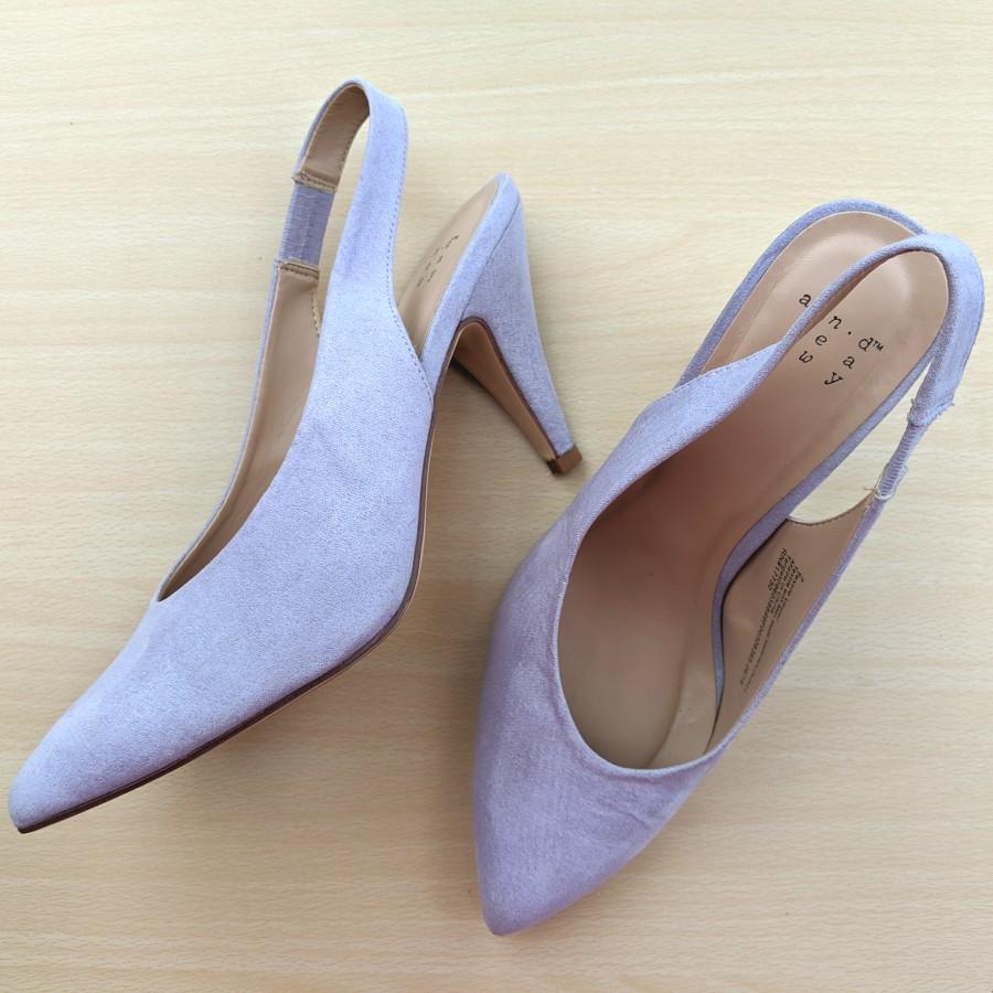 lilac slingback heels