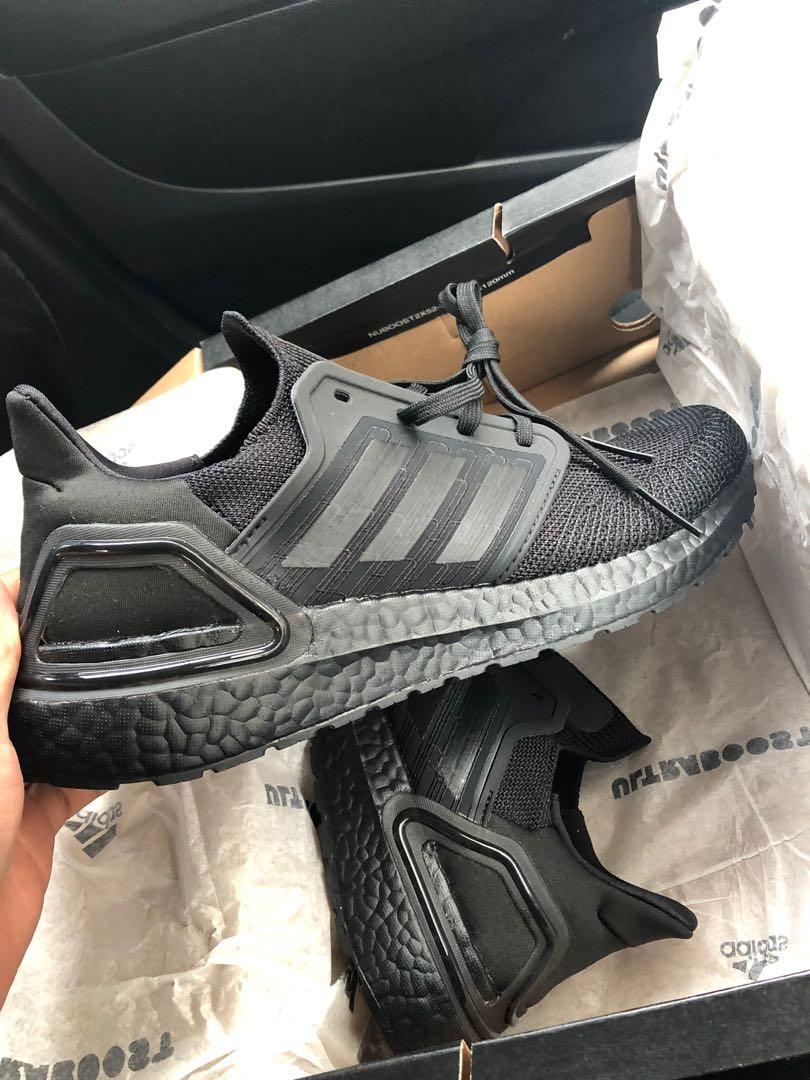 Adidas Ultraboost 20 Triple Black UB20 Men s Fashion Footwear Sneakers on Carousell
