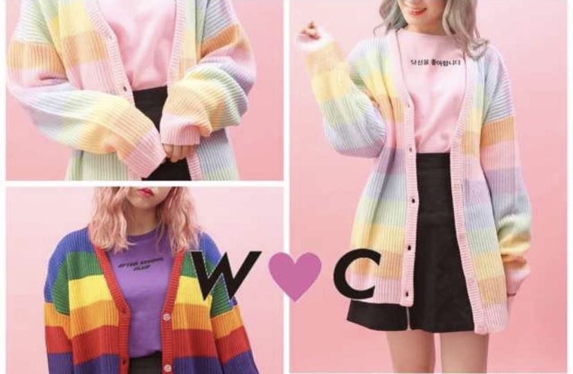 Wego rainbow hotsell cardigan