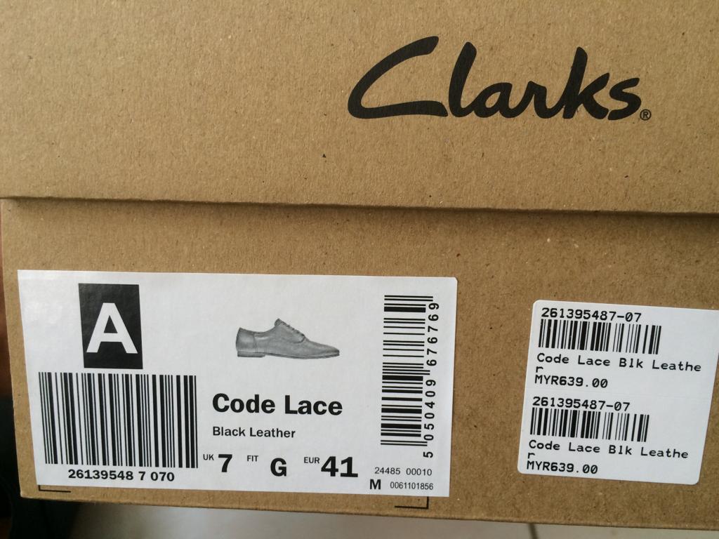Clarks code hotsell lace