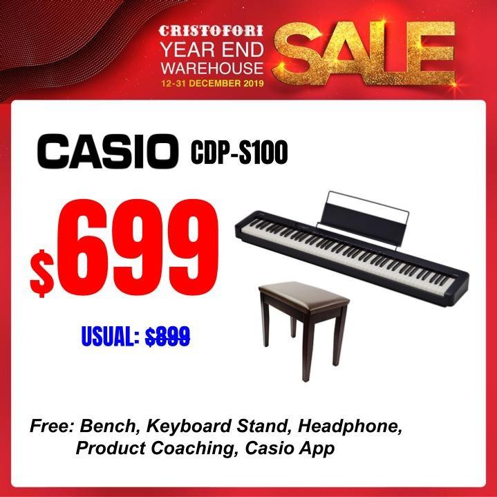 CRISTOFORI YEAR END BIGGEST SALE Digital Piano CASIO CDP S100