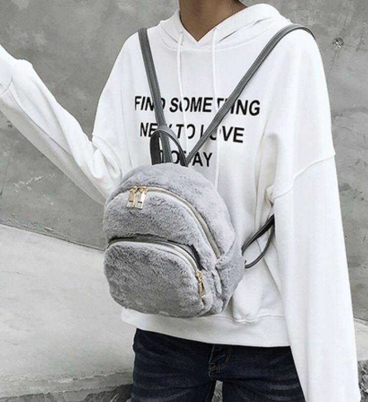 Cute sales furry backpacks