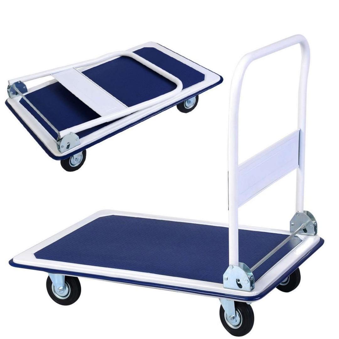 DIRECT DELIVERY Folding Platform Transport Flat Bed Push Hand Cart