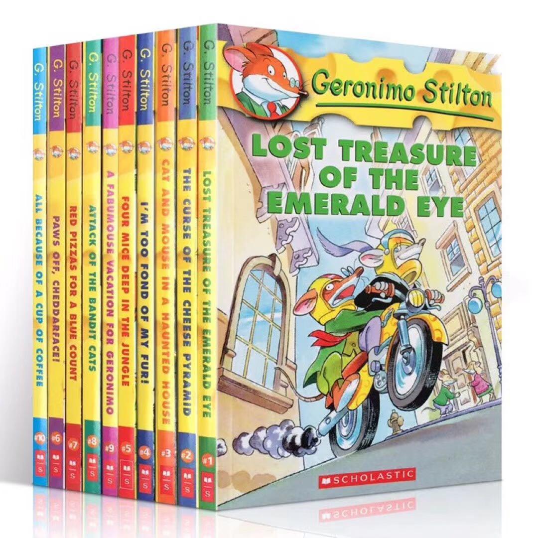 點讀版《老鼠記者》Geronimo Stilton英文原版系列1-10冊, 興趣及遊戲