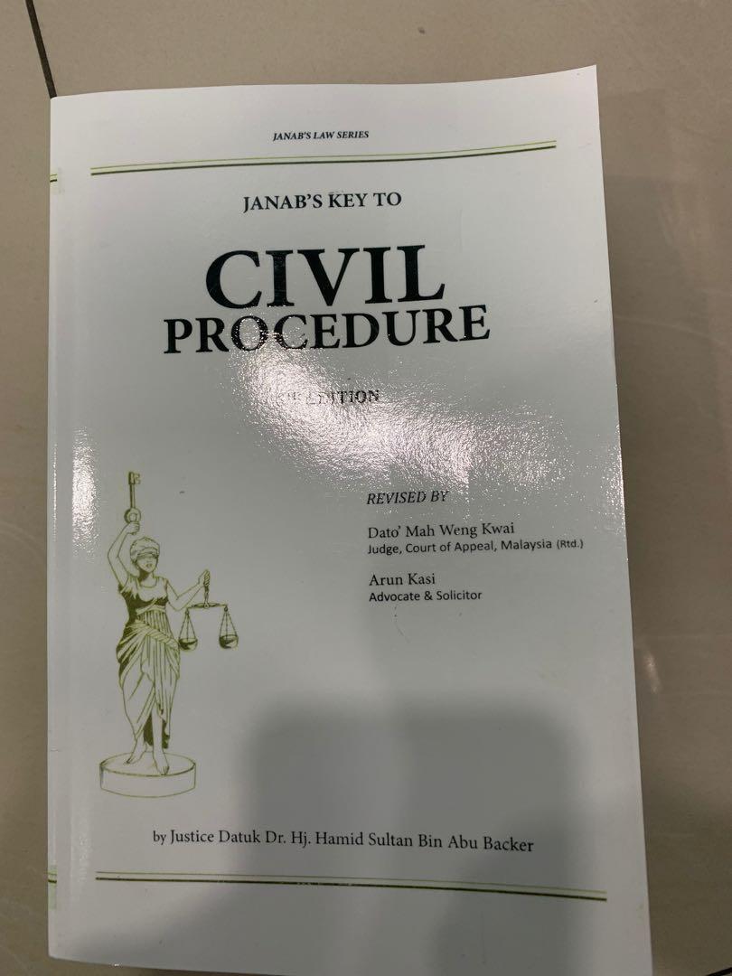 Janab Key civil procedure 6th edition, Textbooks on Carousell