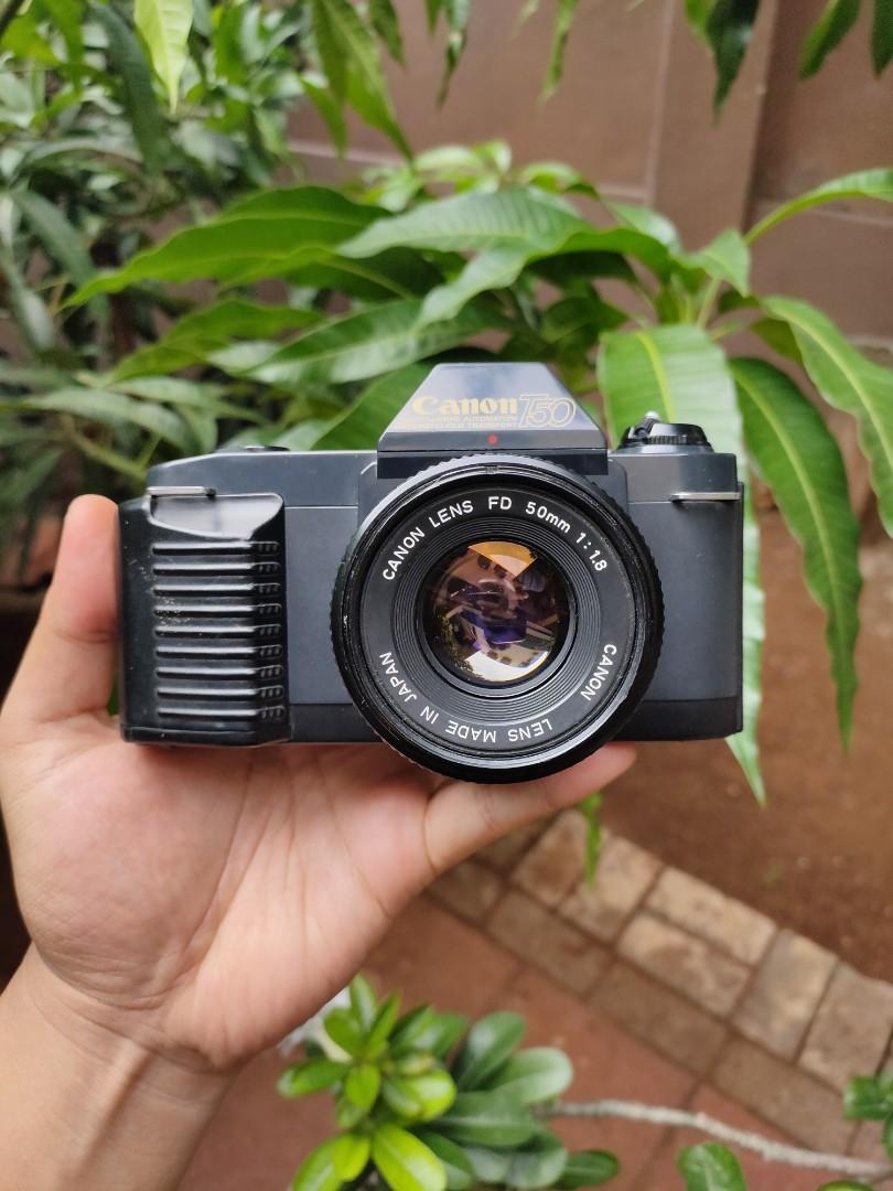 kamera analog canon t50 fd 50mm f1 8