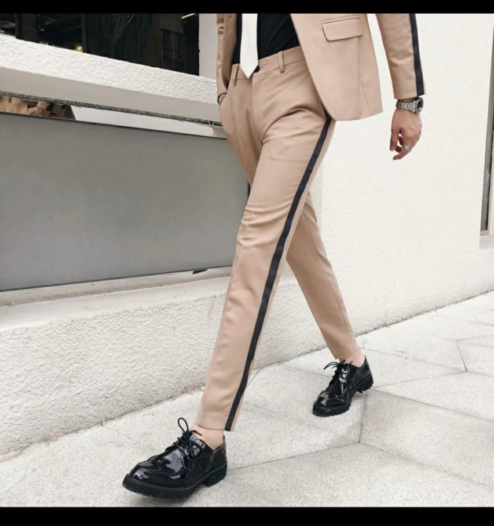 Go Colors Pants : Buy Go Colors Women Striped Grey Linen Slim Fit Pencil  Pant Online | Nykaa Fashion