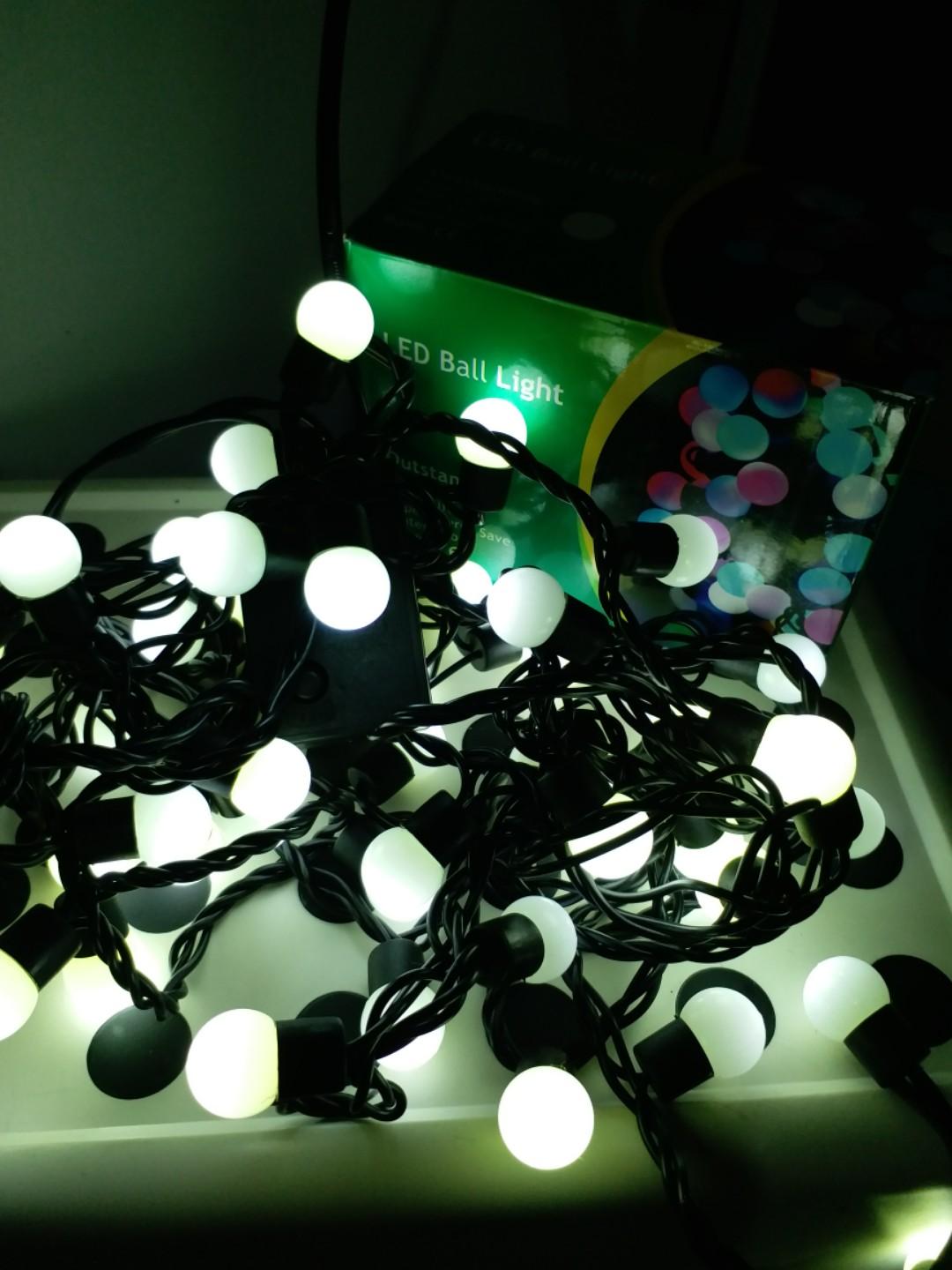 5m LED Christmas light (with controller), Furniture & Home Living