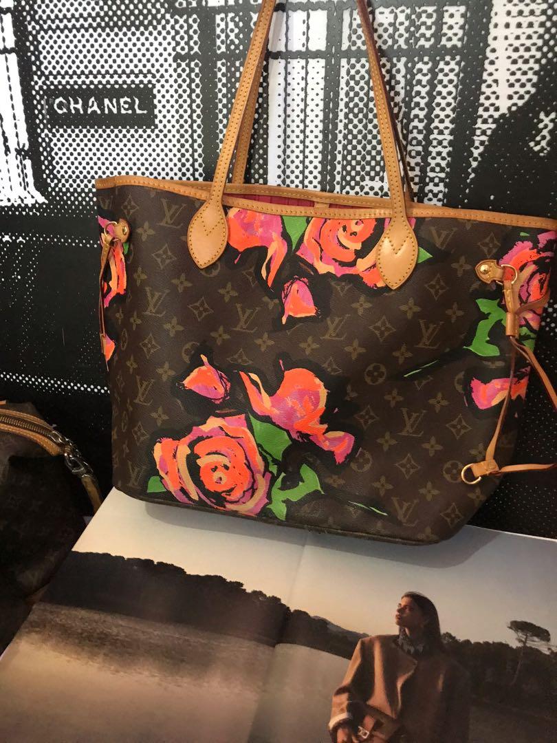 LOUIS VUITTON Limited Edition Rose Velours Monogram Ikat Neverfull MM Bag,  Luxury, Bags & Wallets on Carousell