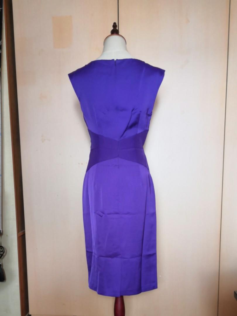 Marks And Spencer Purple Portfolio Shift Dress