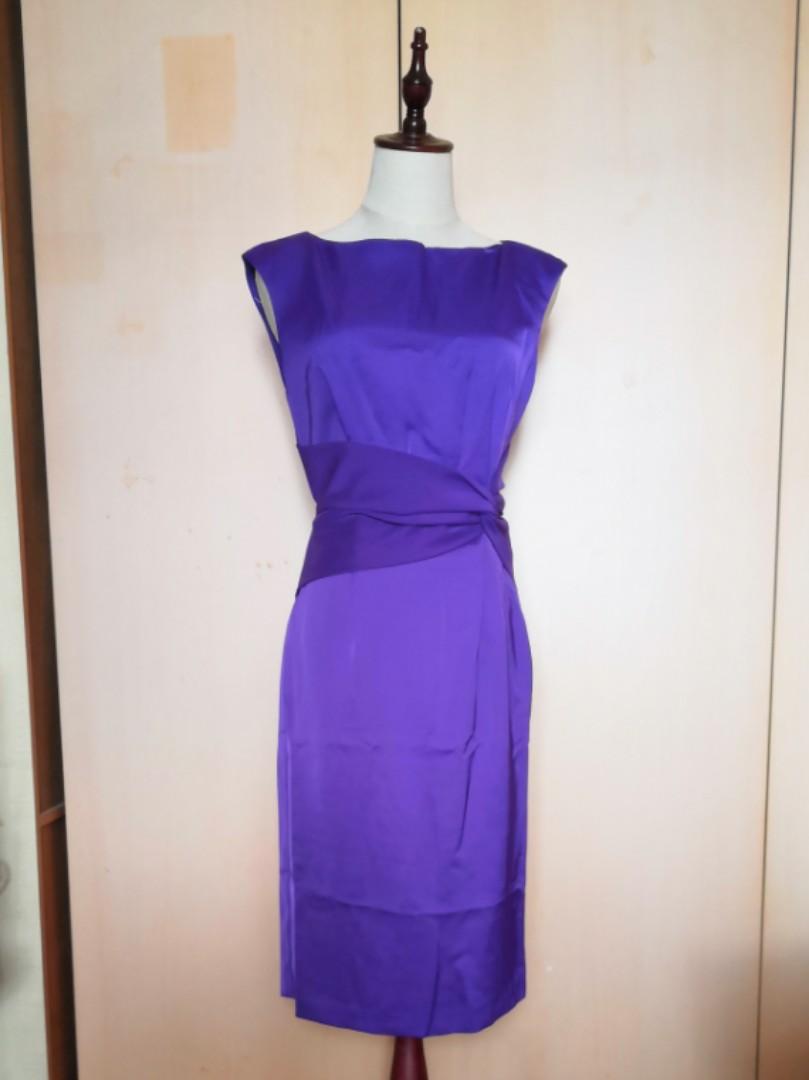 Marks And Spencer Purple Portfolio Shift Dress