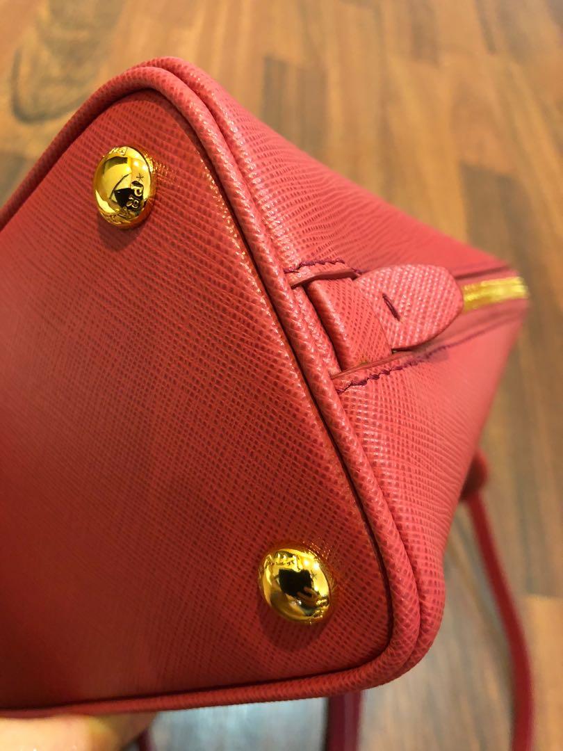 Prada Mini Saffiano Lux Promenade Bag - Pink Handle Bags, Handbags -  PRA853448