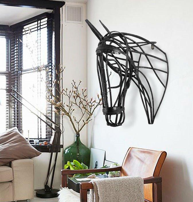 Rustic Wrought Metal Equestrian Wall Decor Metal Horse Furniture Home Decor Others On Carousell