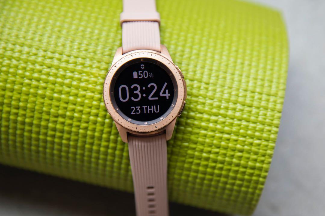 Galaxy active watch rose gold on sale