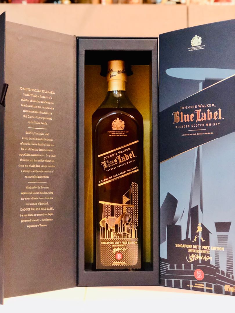SG50 Johnnie Walker Blue Label Limited Edition Whisky 1000ml ...