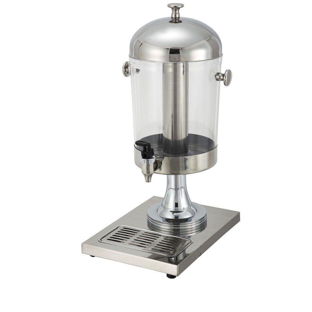 Stainless Steel 8 Liter Juice Dispenser with Ice Chamber, TV & Home