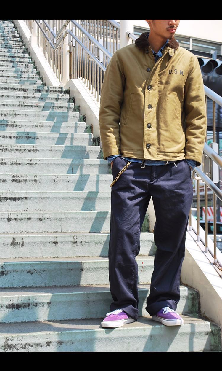 The Real McCoy's N-1 DECK JACKET (KHAKI), 男裝, 外套及戶外衣服