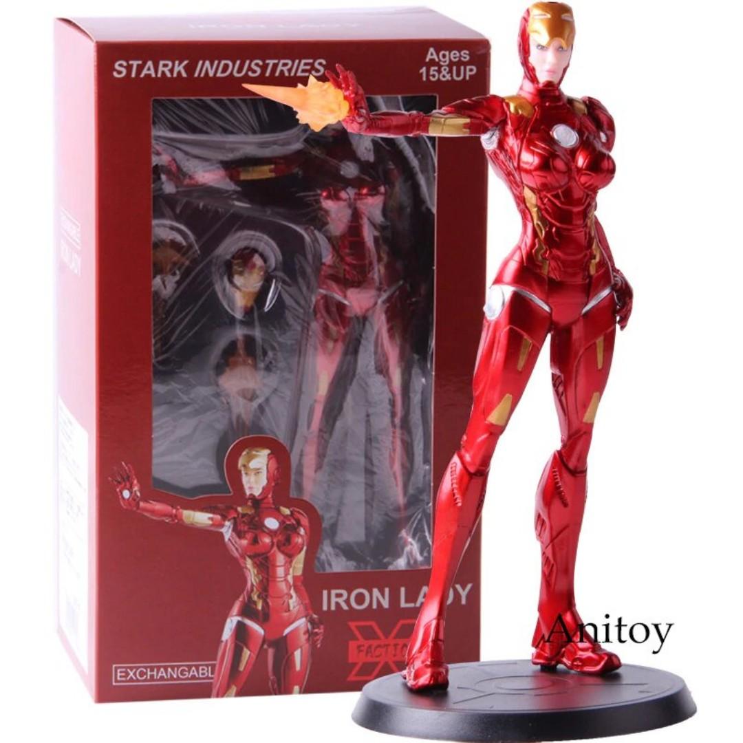 X Faction Avengers Pepper Potts Rescue Armor Mark 8 Ironman Iron Man Lady  Statue Statue Figure Toy, Hobbies & Toys, Toys & Games On Carousell