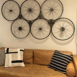 Bike wheel sculpture/art piece