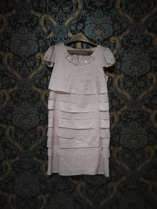 Peach pastel dress