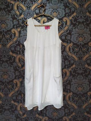Dress ayfon putih
