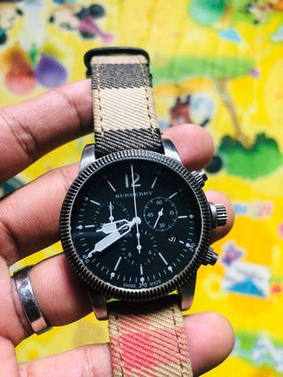 Burberry watch top mens yellow